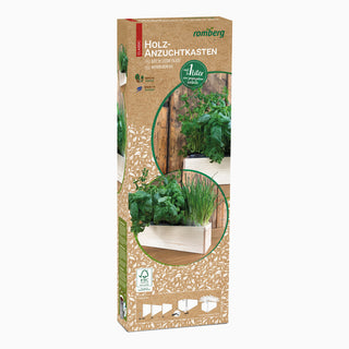 Dyrkningskasse M træ inkl. kokosjord (3L)