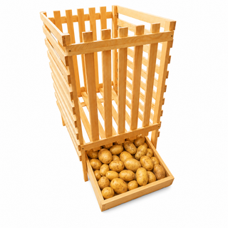 Kartoffelkasse i træ 50 kg