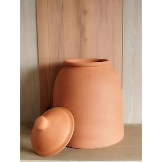 Blegepotte i terracotta + låg (53cm)