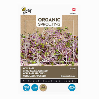 Buzzy Organic Sprouting Koolrabi rood