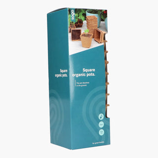 Sogo Biologische Turfpotjes 8cm Vierkant (10)